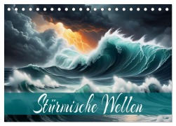 Cover-Bild zum Titel 'Stürmische Wellen (Tischkalender 2026 DIN A5 quer), CALVENDO Monatskalender' von 'Dusanka Djeric'