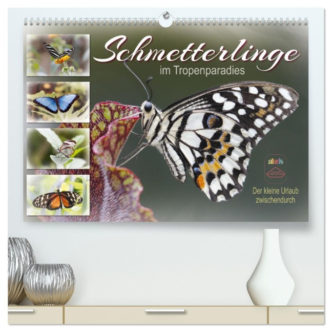 Schmetterlinge im Tropenparadies (hochwertiger Premium Wandkalender 2026 DIN A2 quer), Kunstdruck in Hochglanz - Sabine Löwer