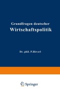 Cover-Bild zum Titel 'Grundfragen deutscher Wirtschaftspolitik' von 'Paul Hövel'