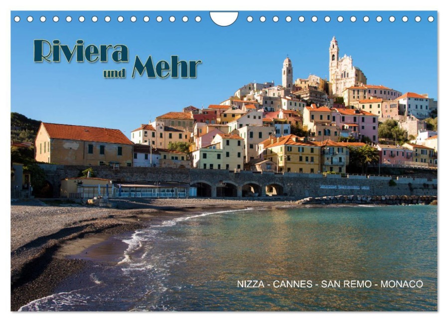 Riviera und Mehr - Nizza, Cannes, San Remo, Monaco (Wandkalender 2026 DIN A4 quer), CALVENDO Monatskalender - Hermann Koch