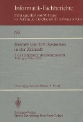 Cover-Bild zum Titel 'Betrieb von DV-Systemen in der Zukunft' von ''