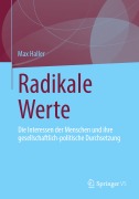 Cover-Bild zum Titel 'Radikale Werte' von 'Max Haller'