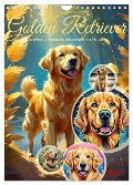 Golden Retriever. Kunstvolle Porträts des beliebten Hundes (Wandkalender 2025 DIN A4 hoch), CALVENDO Monatskalender - Steffani Lehmann