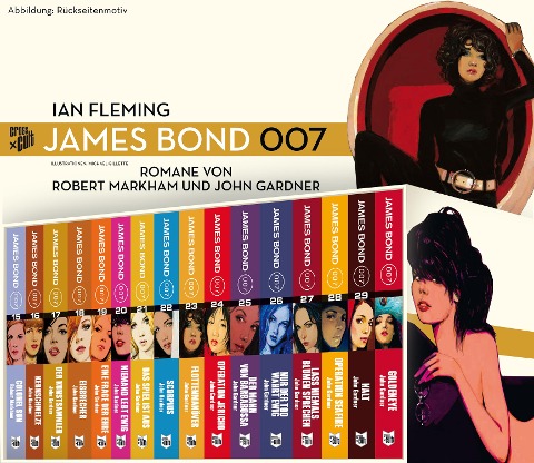 James Bond Gesamtbox 2: Schuber gefüllt mit den Bänden 15-29 plus dem Filmroman Goldeneye - John Gardner, Robert Markham
