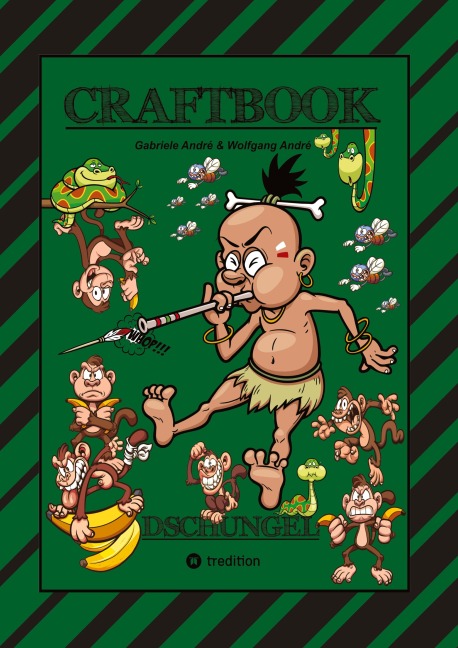 CRAFTBOOK - 150 SEITEN SPECIAL EDITION - TOLLE MOTIVE - BONUS SPIEL - MONKEY JUMP - RÄTSEL  - AMAZONAS REGENWALD - Wolfgang André, Gabriele André