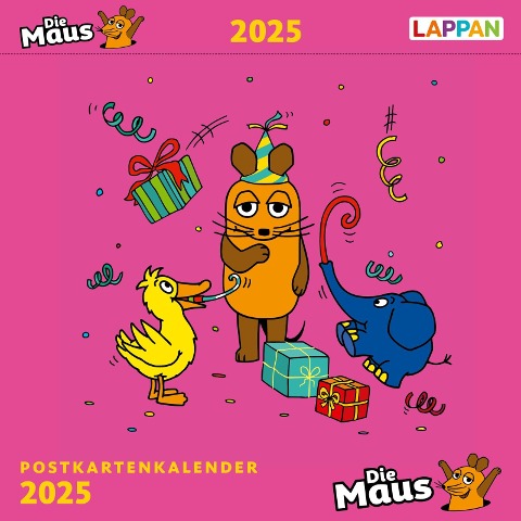 Der Kalender mit der Maus - Postkartenkalender 2025 - Lappan Verlag