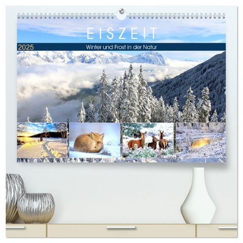 Eiszeit. Winter und Frost in der Natur (hochwertiger Premium Wandkalender 2025 DIN A2 quer), Kunstdruck in Hochglanz - Rose Hurley