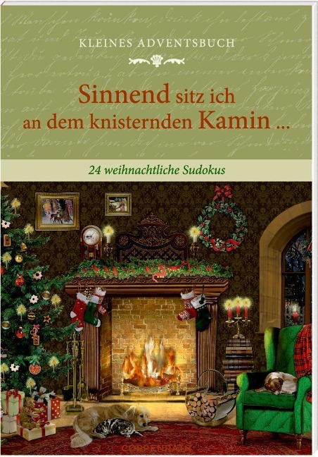 Adventskalenderbuch mit Türchen - Sinnend sitz ich an dem knisternden Kamin ... - Stefan Heine