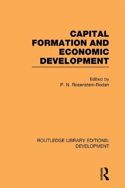 Capital Formation and Economic Development - 
