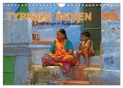 Cover-Bild zum Titel 'Typisch Indien - Unterwegs in Rajasthan (Wandkalender 2026 DIN A4 quer), CALVENDO Monatskalender' von 'Gabriele Gerner'