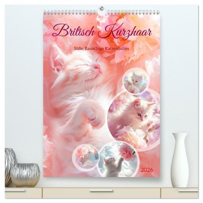 Britisch Kurzhaar (hochwertiger Premium Wandkalender 2026 DIN A2 hoch), Kunstdruck in Hochglanz - Steffen Gierok-Latniak