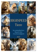 Cover-Bild zum Titel 'Highspeed Tiere (Wandkalender 2027 DIN A2 hoch), CALVENDO Monatskalender' von 'Cathrin Illgen'