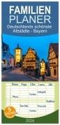 Cover-Bild zum Titel 'Familienplaner 2026 - Deutschlands schönste Altstädte - Bayern mit 5 Spalten (Wandkalender, 21 x 45 cm) CALVENDO' von 'Peter Schickert'