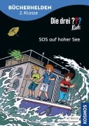 Cover-Bild zum Titel 'Die drei ??? Kids, Bücherhelden 2. Klasse, SOS auf hoher See' von 'Ulf Blanck'