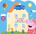 Cover-Bild zum Titel 'Peppa Pig Stickern Malen Gestalten' von ''