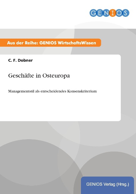 Geschäfte in Osteuropa - C. F. Dobner