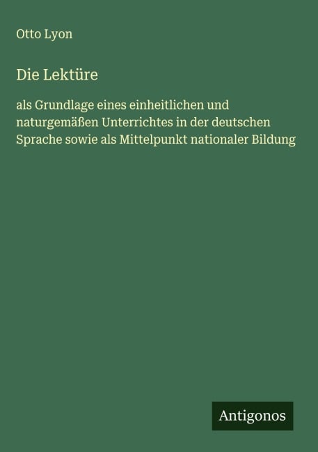Die Lektüre - Otto Lyon
