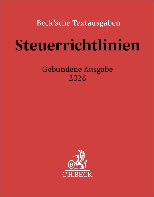 Steuerrichtlinien Gebundene Ausgabe 2026 - 