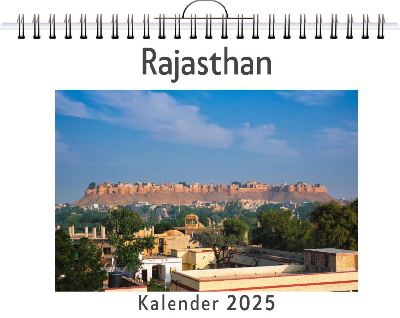 Rajasthan - (Wandkalender 2025, Kalender DIN A4 quer, Monatskalender im Querformat mit Kalendarium, das perfekte Geschenk) - Sofia Krüger