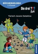 Cover-Bild zum Titel 'Die drei ??? Kids, Bücherhelden 2. Klasse, Tierisch clevere Detektive' von 'Ulf Blanck, Boris Pfeiffer'