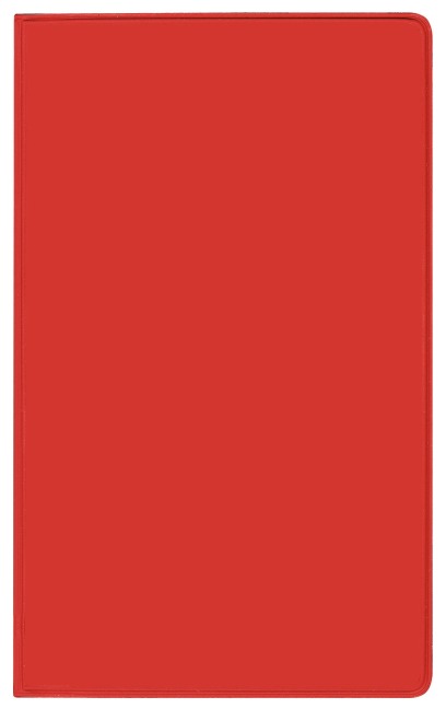 Taschenkalender Modus geheftet PVC rot 2027 - 