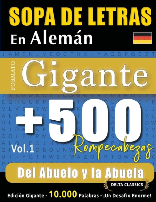SOPA DE LETRAS EN ALEMÁN FORMATO GIGANTE - Delta Classics