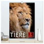 Tiere - Köpfe mit Charakter (hochwertiger Premium Wandkalender 2026 DIN A2 hoch), Kunstdruck in Hochglanz - Peter Roder