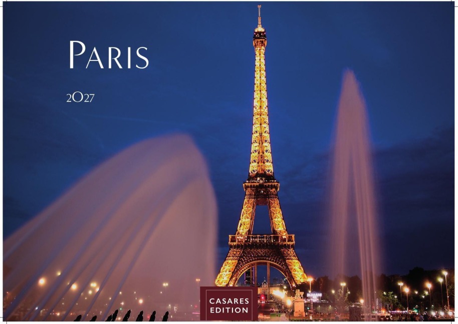Paris Kalender 2027 - Wandkalender | Fotokalender Frankreich 35x50cm Grosses Format - Entdecken Sie den faszinierenden Charme von Paris - mit beeindruckenden Fotos - 