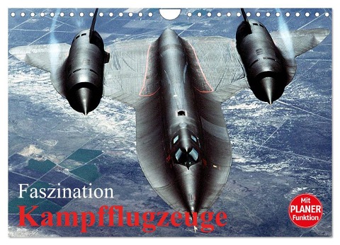 Faszination Kampfflugzeuge (Wandkalender 2024 DIN A4 quer), CALVENDO Monatskalender - Elisabeth Stanzer