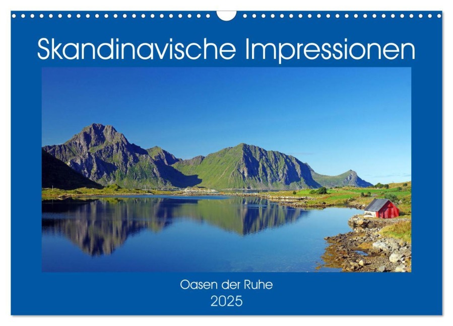 Skandinavische Impressionen - Oasen der Ruhe (Wandkalender 2025 DIN A3 quer), CALVENDO Monatskalender - Reinhard Pantke