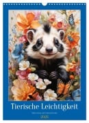 Cover-Bild zum Titel 'Tierische Leichtigkeit (Wandkalender 2026 DIN A3 hoch), CALVENDO Monatskalender' von 'Heidemarie Sattler'