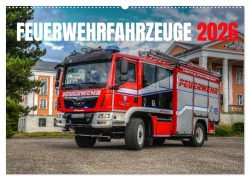 Cover-Bild zum Titel 'Feuerwehrfahrzeuge (Wandkalender 2026 DIN A2 quer), CALVENDO Monatskalender' von 'Mh-Connect'