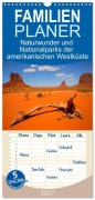 Cover-Bild zum Titel 'Familienplaner 2027 - Naturwunder und Nationalparks der amerikanischen Westküste mit 5 Spalten (Wandkalender, 21 x 45 cm) CALVENDO' von 'Katarina Schneider'