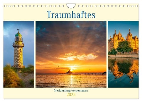 Traumhaftes Mecklenburg-Vorpommern (Wandkalender 2025 DIN A4 quer), CALVENDO Monatskalender - Martin Wasilewski