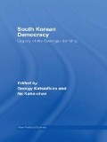 Cover-Bild zum Titel 'South Korean Democracy' von ''