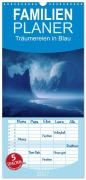 Cover-Bild zum Titel 'Familienplaner 2027 - Träumereien in Blau mit 5 Spalten (Wandkalender, 21 x 45 cm) CALVENDO' von 'Simone Wunderlich'