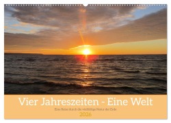 Cover-Bild zum Titel 'Vier Jahreszeiten - Eine Welt (Wandkalender 2026 DIN A2 quer), CALVENDO Monatskalender' von 'Claudia Pilon'