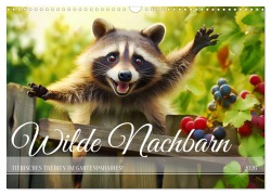 Cover-Bild zum Titel 'Wilde Nachbarn - Tierisches Treiben im Gartenparadies! (Wandkalender 2026 DIN A3 quer), CALVENDO Monatskalender' von 'Anja Frost'