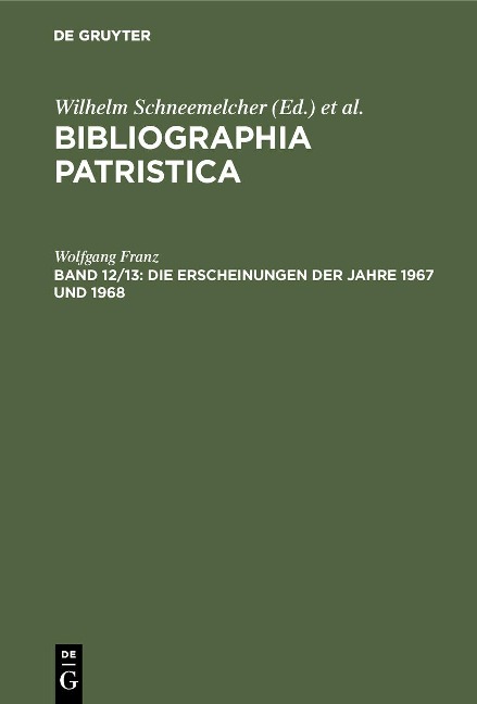 Die Erscheinungen der Jahre 1967 und 1968 - 