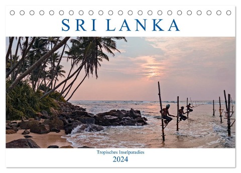 Sri Lanka, tropisches Inselparadies (Tischkalender 2024 DIN A5 quer), CALVENDO Monatskalender - Joana Kruse