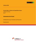 Cover-Bild zum Titel 'Autonomie der Kunst' von 'Johannes Buhl'