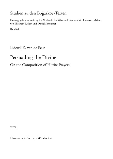 Persuading the Divine - Lidewij E. van de Peut