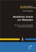 Cover-Bild zum Titel 'Rechtlicher Schutz von Webseiten' von 'Olaf Borngräber'