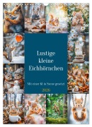 Cover-Bild zum Titel 'Lustige kleine Eichhörnchen (Wandkalender 2026 DIN A3 hoch), CALVENDO Monatskalender' von 'Steffen Gierok-Latniak'