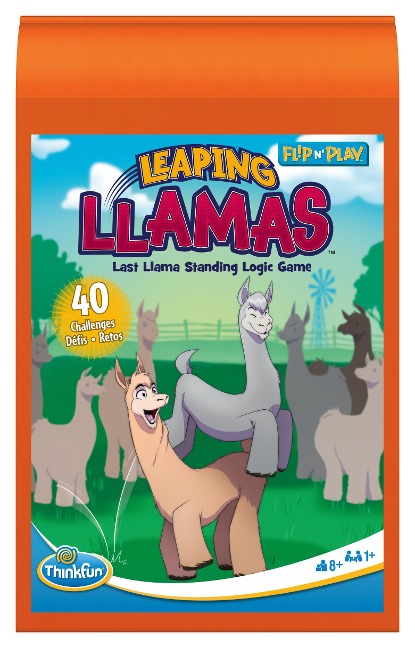 ThinkFun Flip n' Play - Leaping Llamas - Denkspiel ab 8 Jahre - 