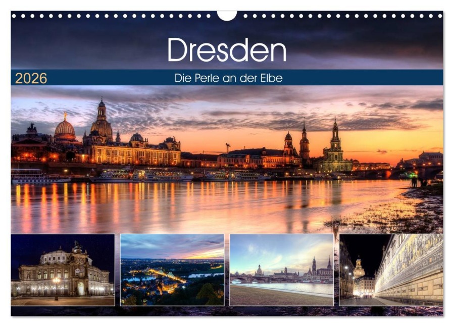 Dresden Die Perle an der Elbe (Wandkalender 2026 DIN A3 quer), CALVENDO Monatskalender - Steffen Gierok