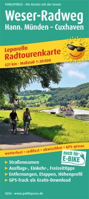 Weser-Radweg, Hann. Münden - Cuxhaven - 