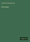 Cover-Bild zum Titel 'Monologen' von 'Friedrich Schleiermacher'