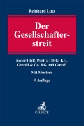 Cover-Bild zum Titel 'Der Gesellschafterstreit' von 'Reinhard Lutz'