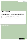 Sozialformen im Fremdsprachenunterricht - Lukasz Tyczkowski